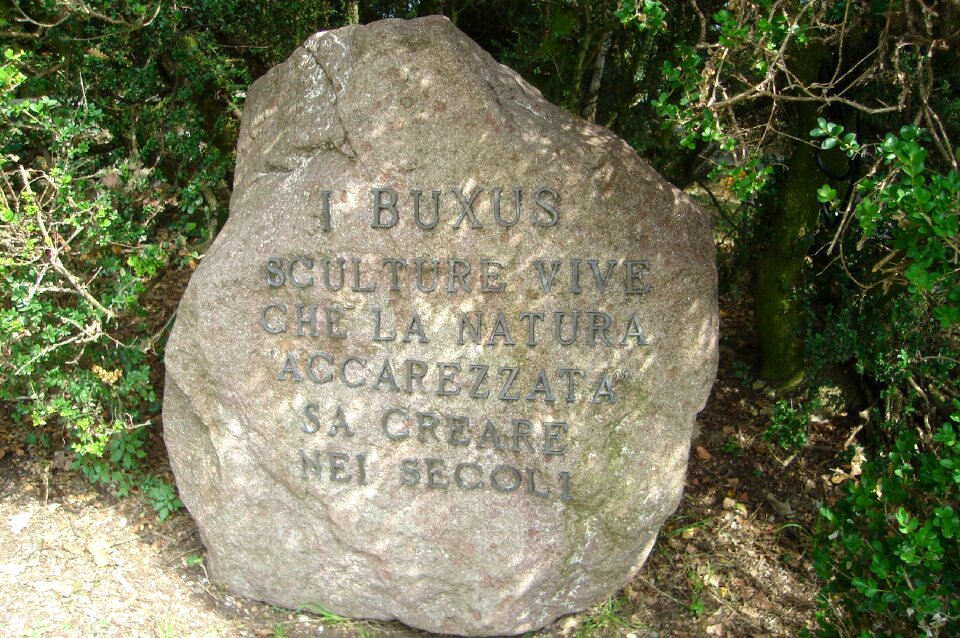 Written park stele