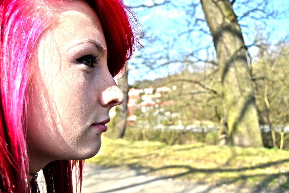 Hair lady eyes