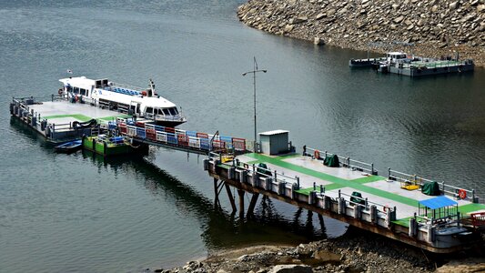Pleasure boat chungju lake tourism photo