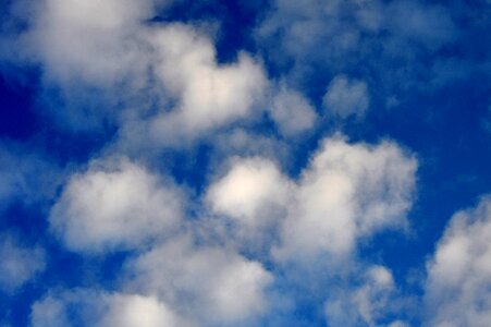 Blue clouds background photo