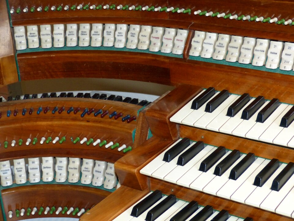Music church organ keyboard instrument
