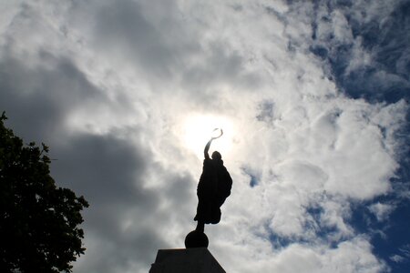 Monument clouds sculpture
