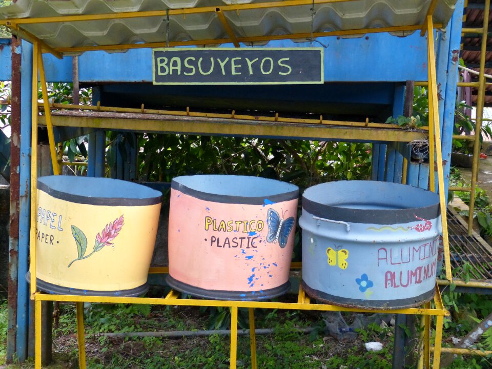 Environment pollution garbage can