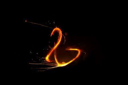 Fire fire show evening