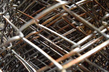 Steel iron grid photo