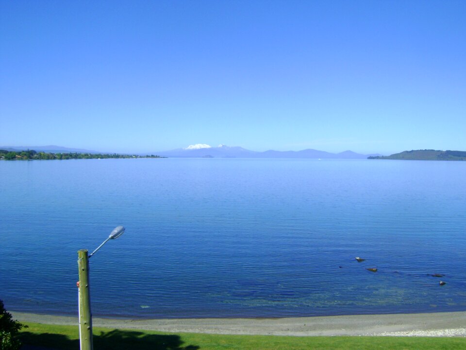 New zealand lake blue