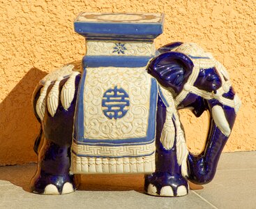 Elephant ceramic decoration