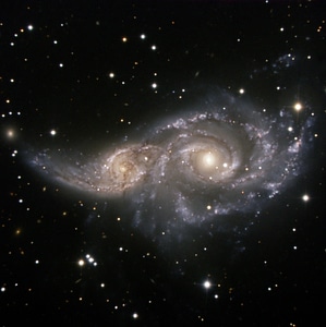 Gravitation galaxy ic 2163 photo