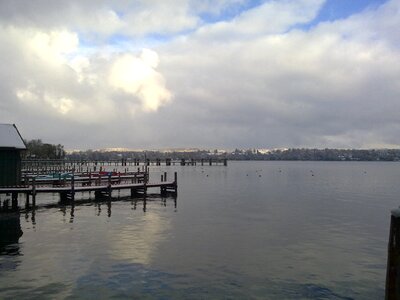 Starnberger see lake autumn mood