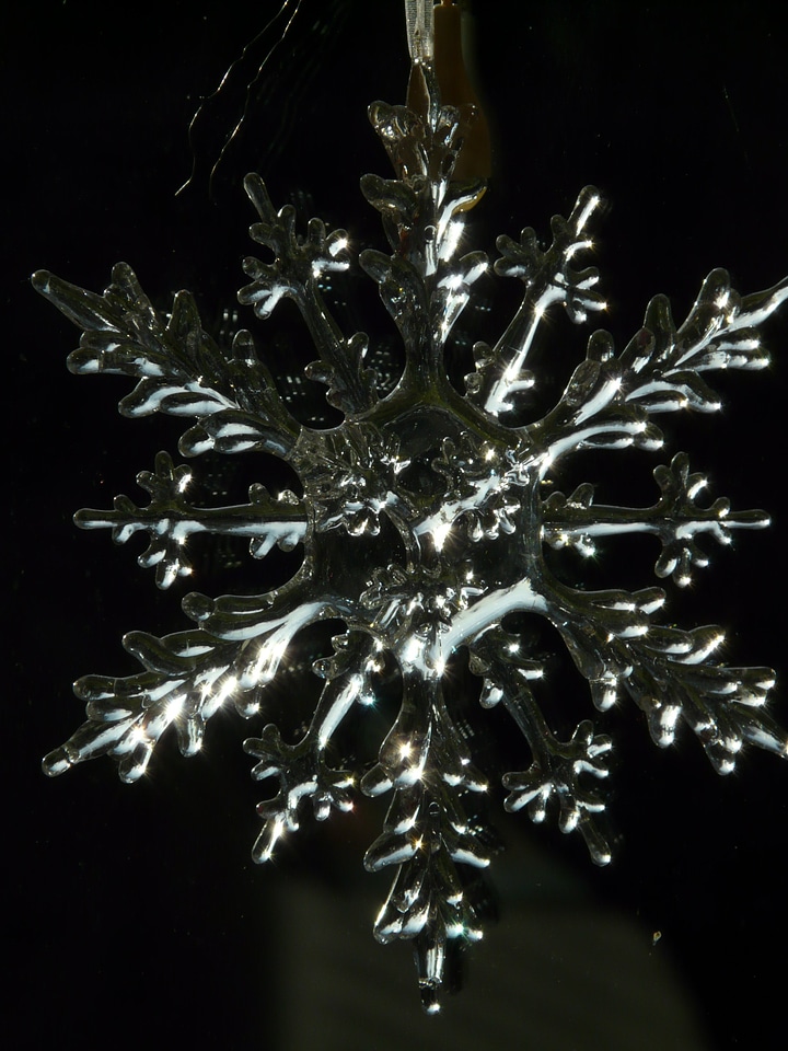 Ice flowers christmas ornaments weihnachtsbaumschmuck