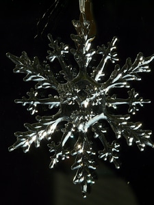 Ice flowers christmas ornaments weihnachtsbaumschmuck photo