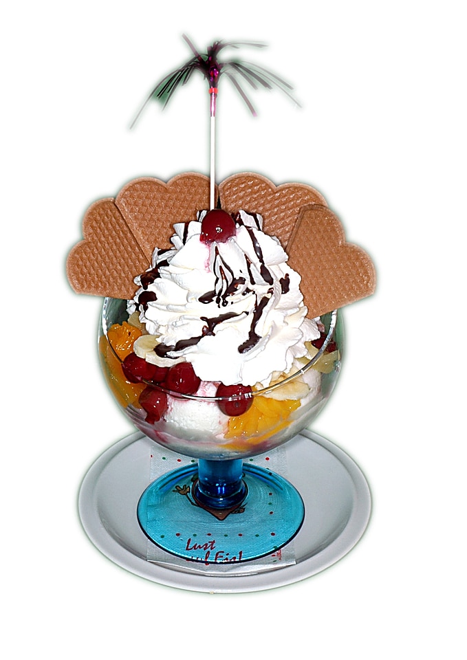 Learn fruits ice cream sundae