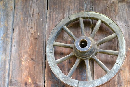 Hut wagon wheel nostalgia photo