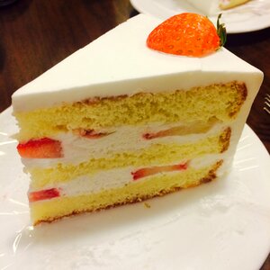 Food something to eat strawberry cake photo