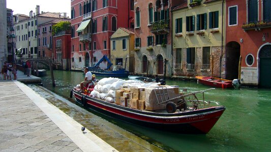 Venice gondola sea photo