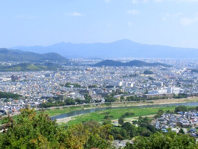 City mountain landscape