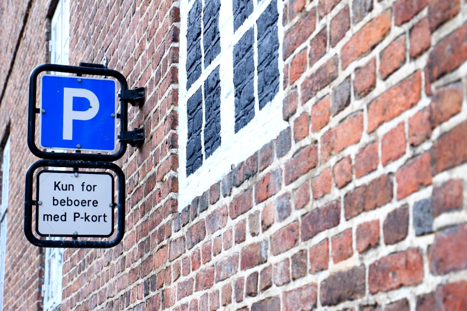Parking space sign window