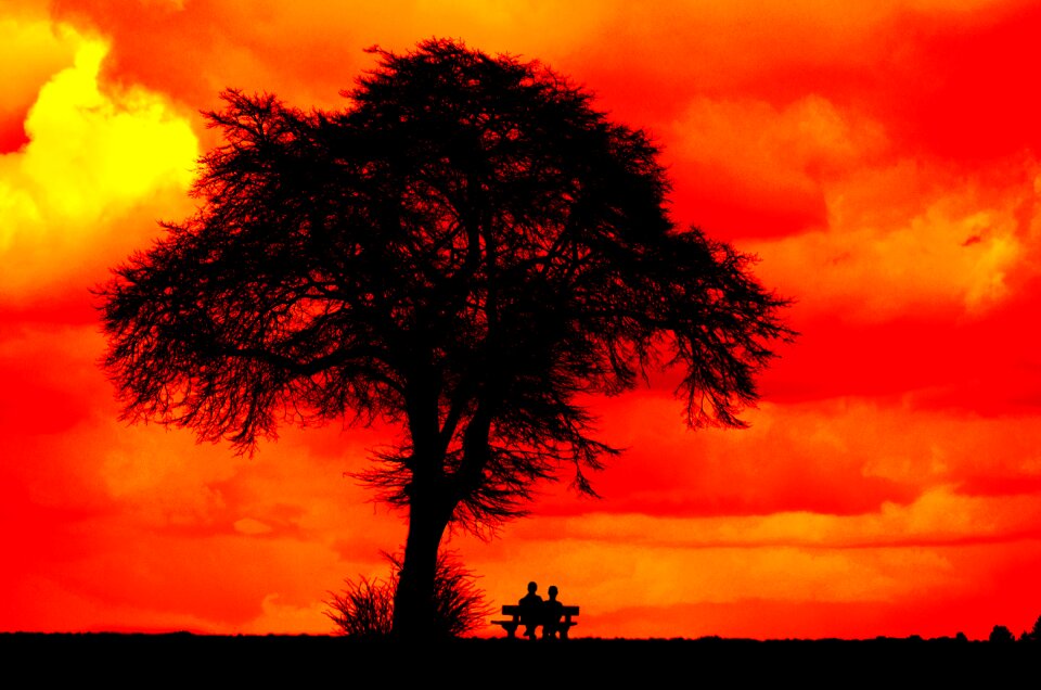 Afterglow nature sit