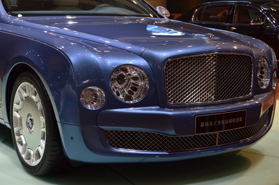 Black car auto show
