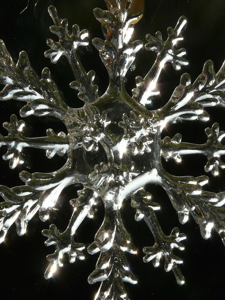 Ice flowers christmas ornaments weihnachtsbaumschmuck