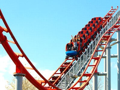 Amusement park the creusot coaster photo
