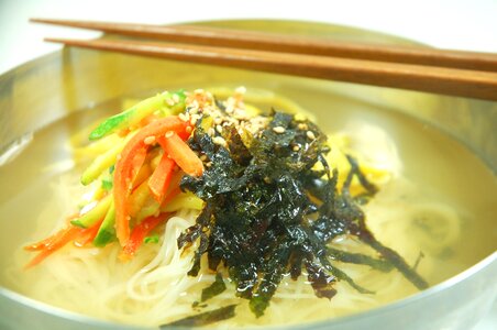 Cooking korean food lunch