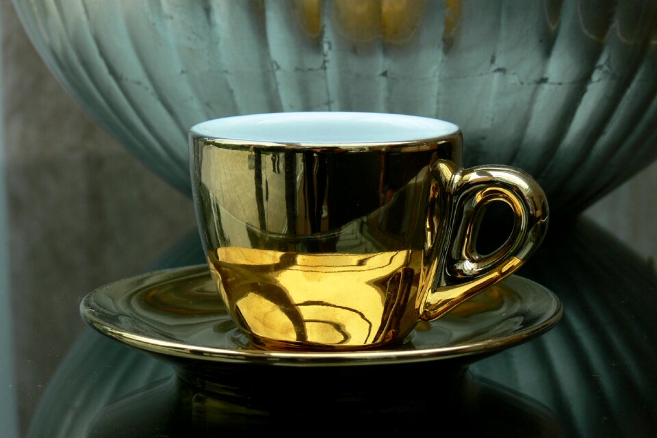 Gold cup coffee cup