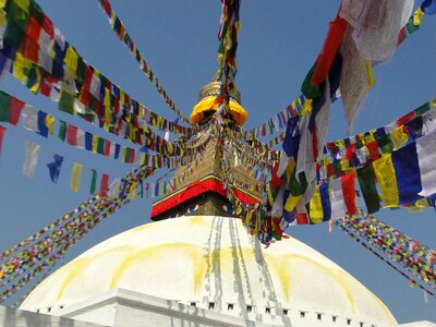 Buddhist nepal kathmandu photo