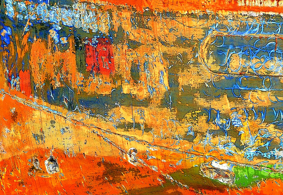 Painting abstract colors