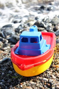 Summer boat beach