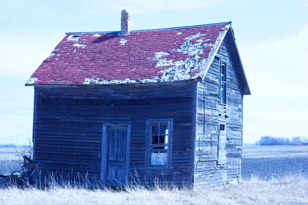 Abandoned house building