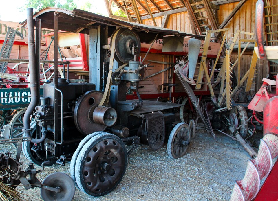 Antique old tractor oldtimer