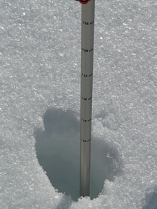Winter deep snow icy