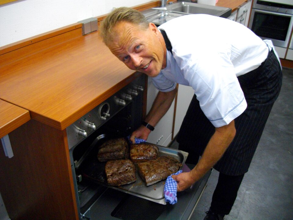 Cooking steak kitchen