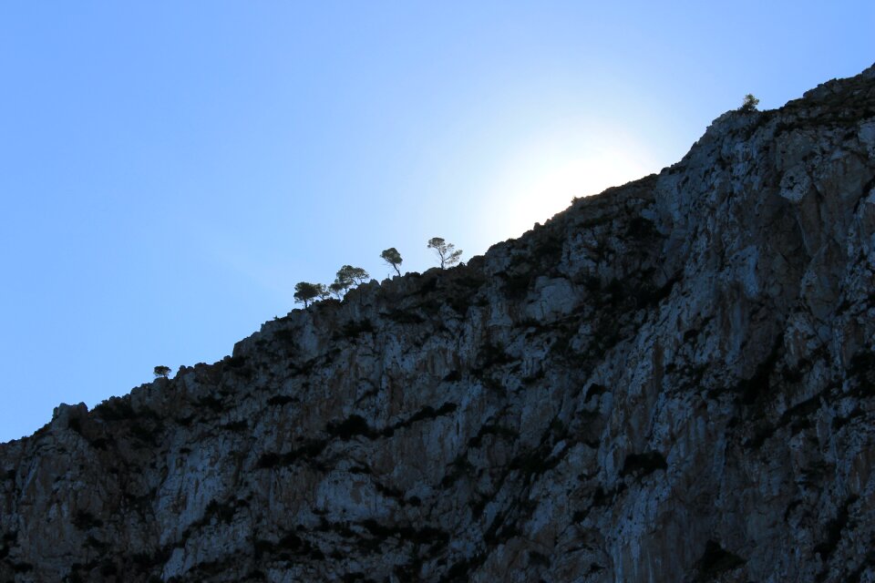 Cliff landscape summer photo