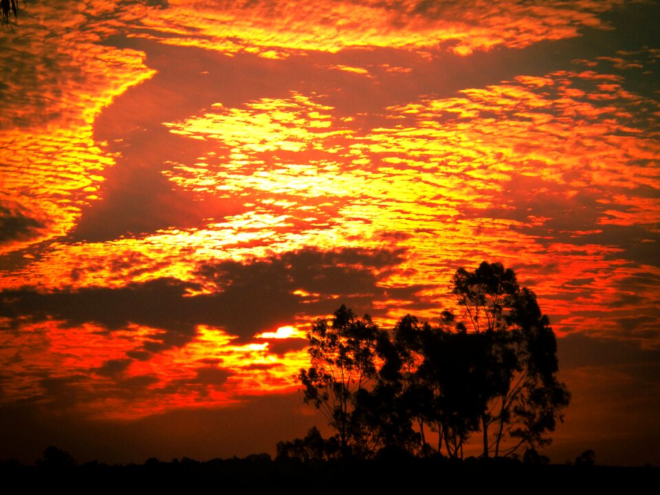 Clouds sunset eventide photo