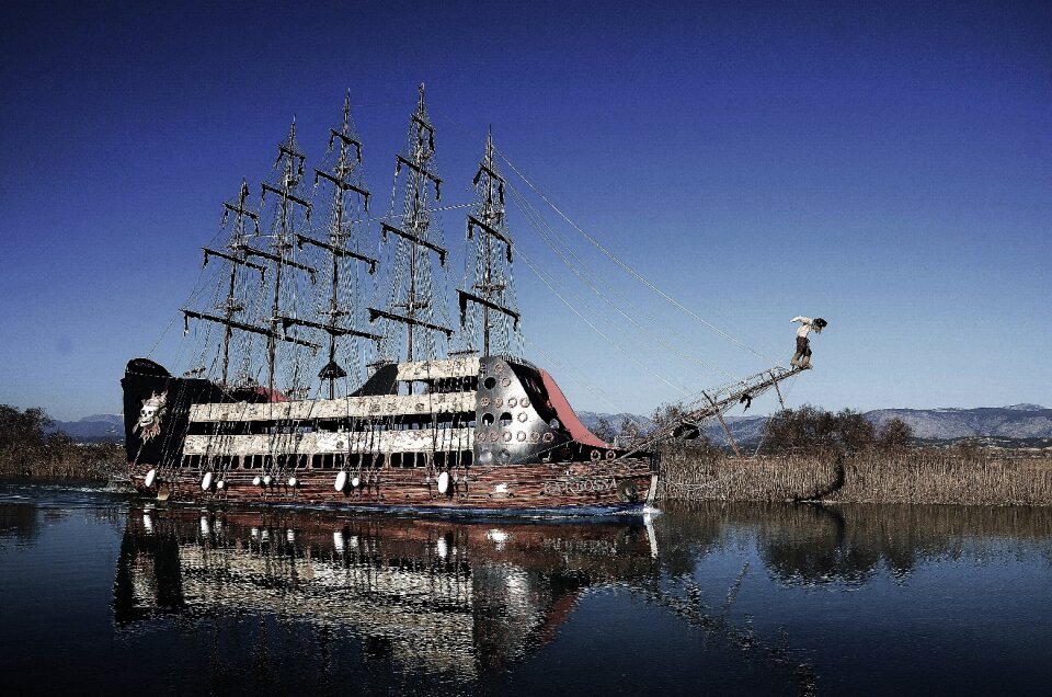 Sailboat boat ocean