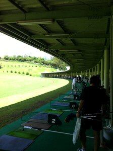 Golf driving range yonabaru symmetric