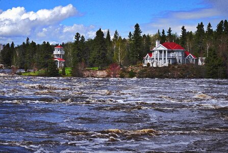 Nature summer water courses