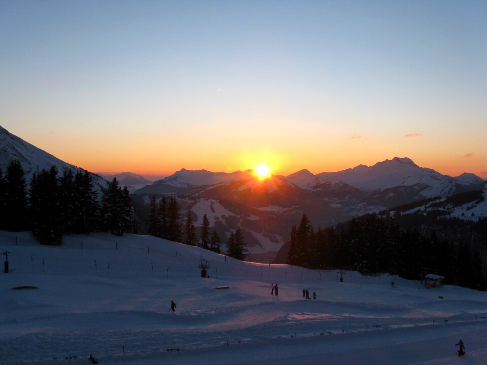 Alps avoriaz snow