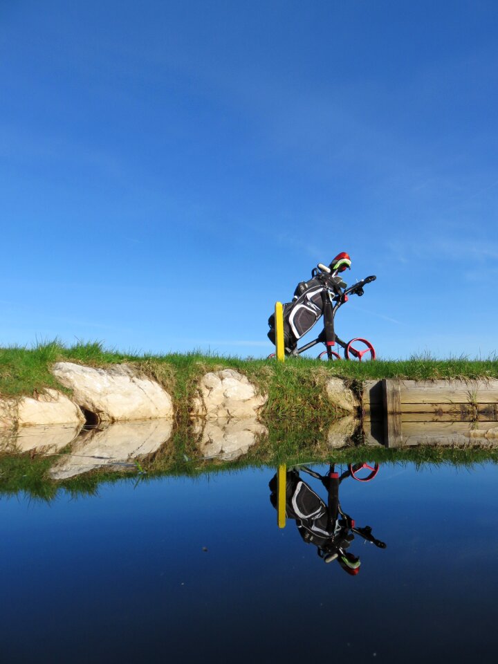 Golf golf bag trolley
