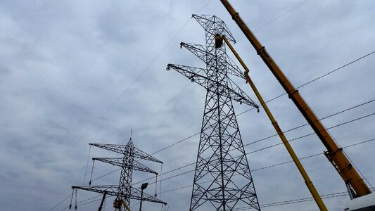 Energy energy network electric line photo