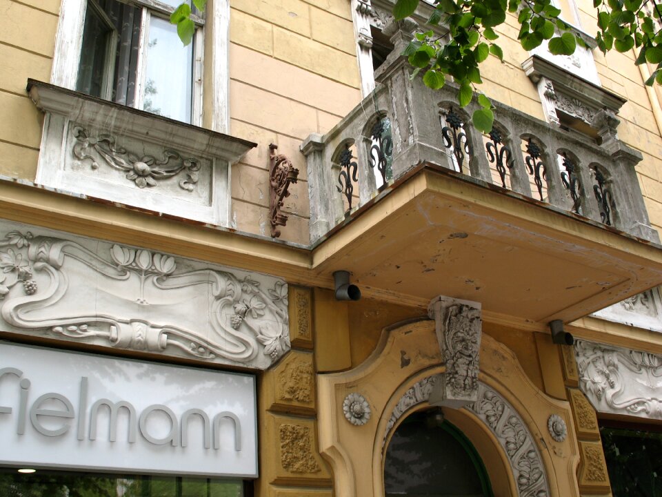 Architecture house the façade of the