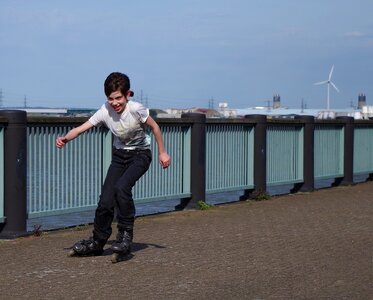 Boy happy active photo