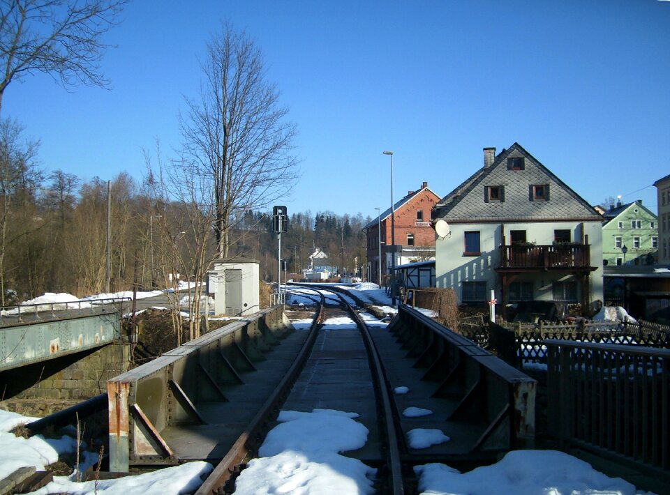 Railway station neuhausen ore mountains