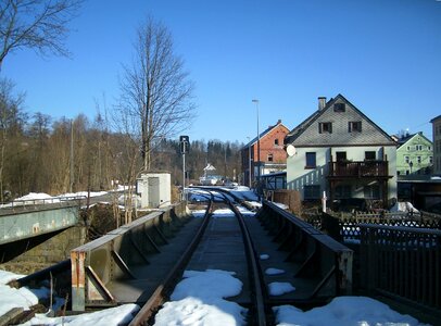Railway station neuhausen ore mountains