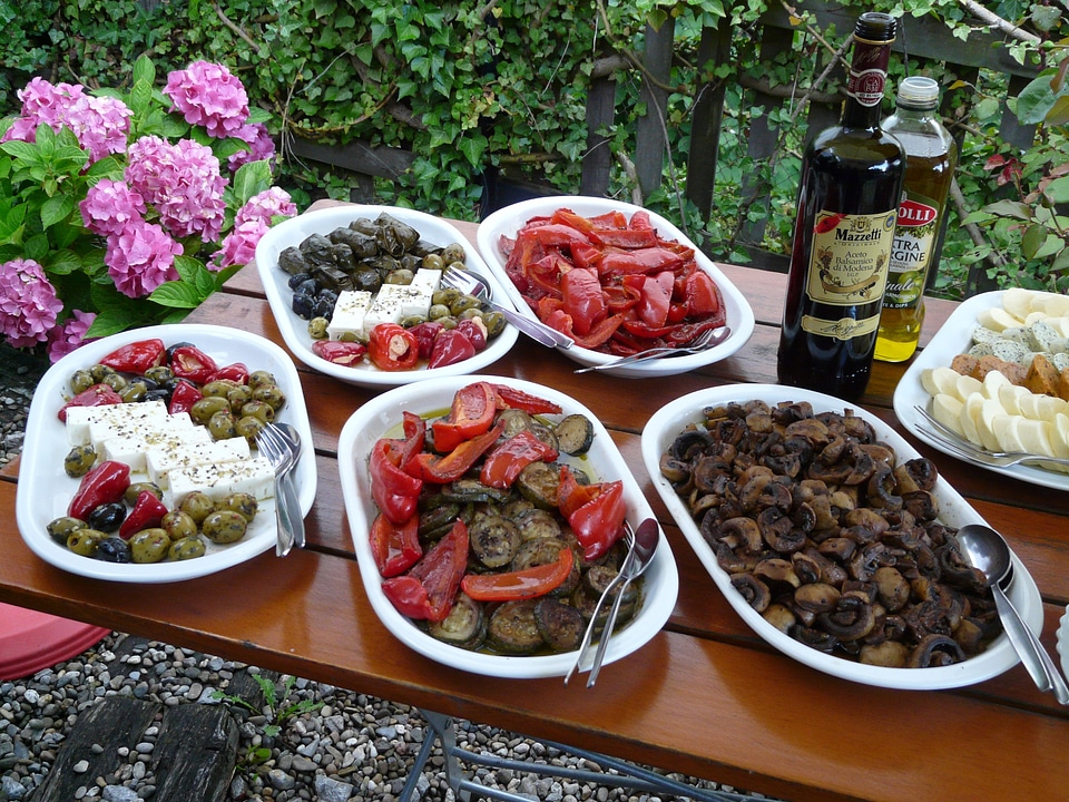 Olives paprika feta cheese