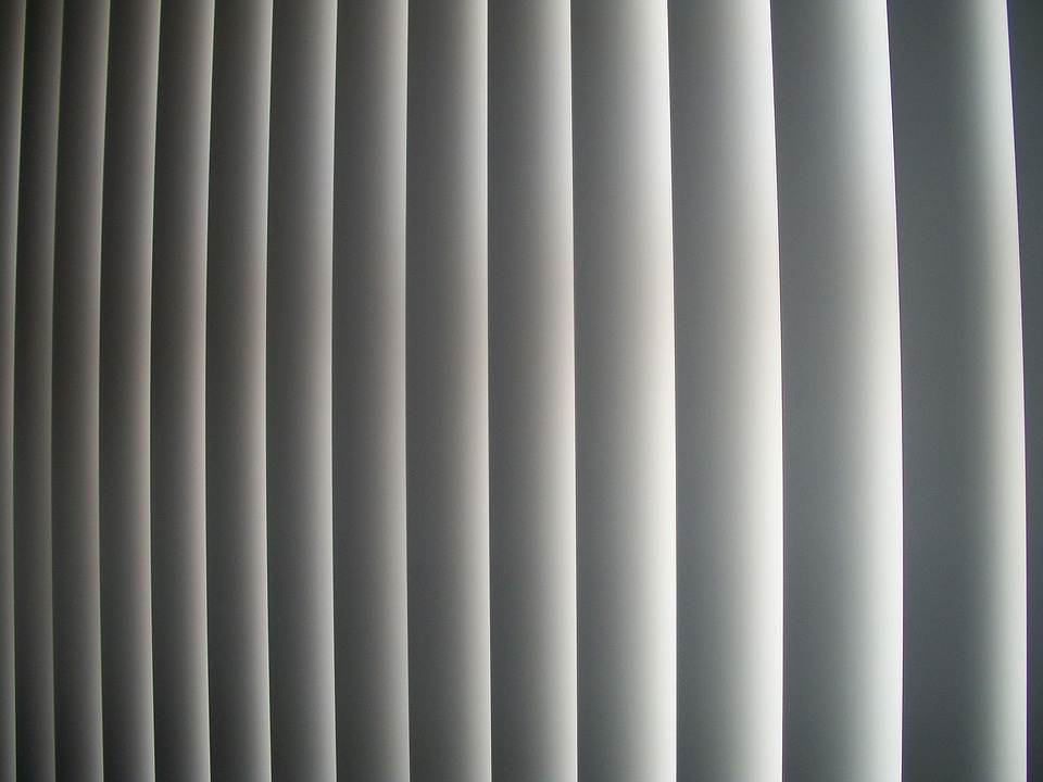 Gray blinds vertical