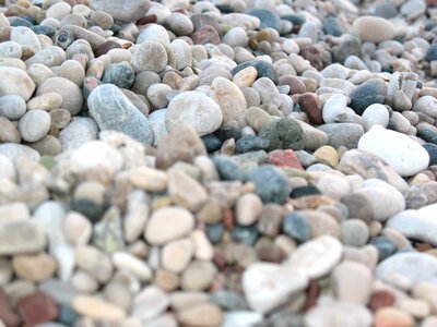 Pebbles stones beach photo