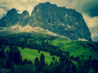 South tyrol italy rock photo